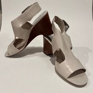 Michael Kors Almond/Ivory Wedge Sandals